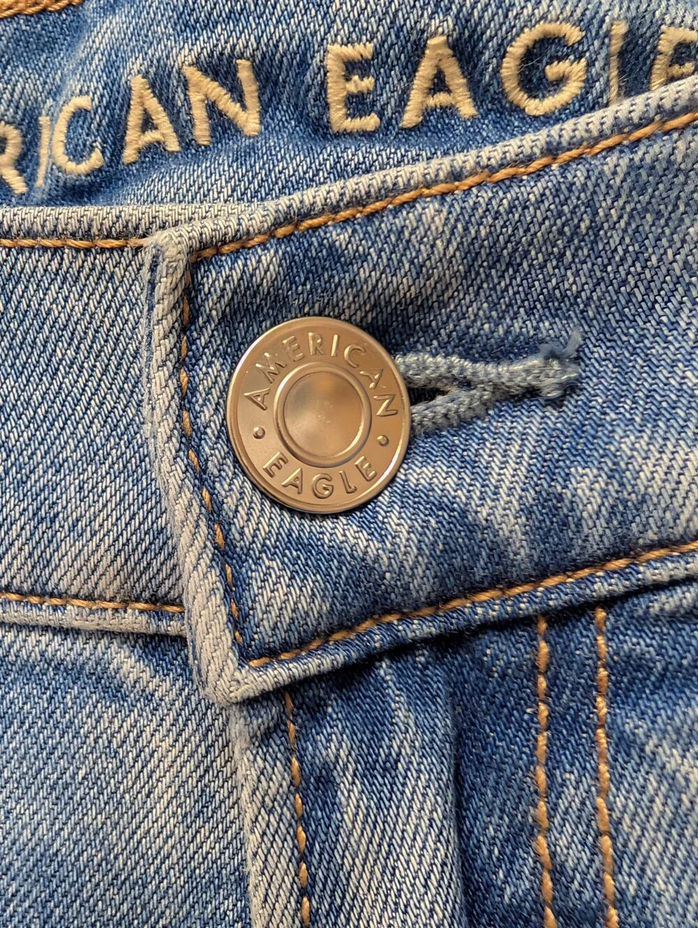 American Eagle Dreamy Drape Stretch Low-Rise Ultra Wide-Leg Jean Size 2